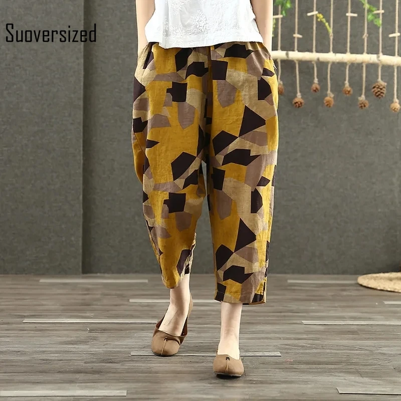 Women Casual Loose Plus Size 4XL Summer Thin Ankle-Length Pants Ladies 2022 New Street Trousers Chic Printing Vintage Harem Pant
Women Casual Loose Plus Size 4XL Summer Thin Ankle-Length Pants Ladies 2022 New Street Trousers Chic Printing Vintage Harem Pant