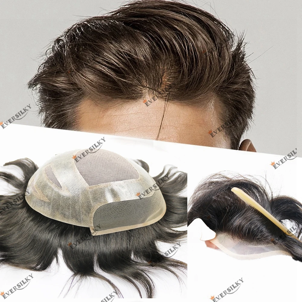Natural Hairline Human Hair Men's Toupee 30mm Wave Dark Brown Lace Front Mono&PU Human Hair Prosthesis Bleach Knots Men's Wig
Natural Hairline Human Hair Men's Toupee 30mm Wave Dark Brown Lace Front Mono&PU Human Hair Prosthesis Bleach Knots Men's Wig
