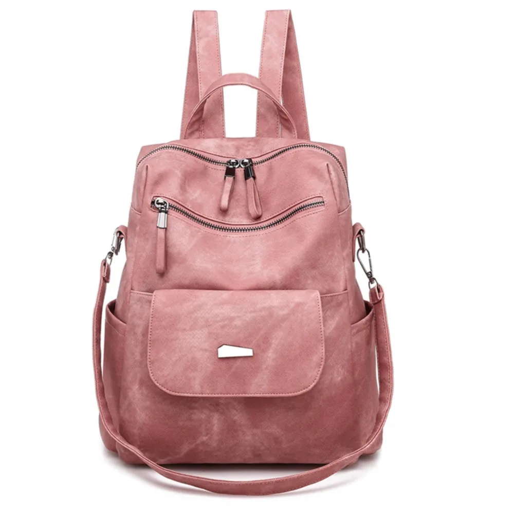 Leather Backpack Purse for Women Pink Soft PU Solid Color Convertible Large Travel Ladies Shoulder Bag Designer Casual Backpack
Leather Backpack Purse for Women Pink Soft PU Solid Color Convertible Large Travel Ladies Shoulder Bag Designer Casual Backpack