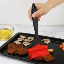Silicone Barbeque Brush Cooking BBQ Heat Resistant Wide Oil Brushes Kitchen Supplies Bar Cake BBQ Baking Tools Utensil Supplies