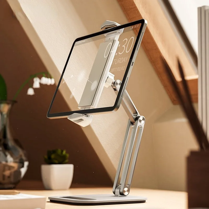 RYWER Tablet Stand Adjustable Folding Holder Aluminum Alloy Arm Ergonomic 360 Degree Rotatable for 4-13 Inch Tablet and Phone
RYWER Tablet Stand Adjustable Folding Holder Aluminum Alloy Arm Ergonomic 360 Degree Rotatable for 4-13 Inch Tablet and Phone