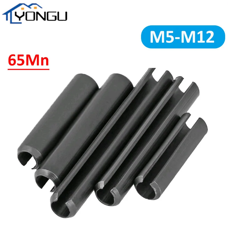 M5 M6 M8 M10 M12 65Mn Black Carbon Steel Spring Pin Cylindrical Elastic Open Pin Positioning Pin
M5 M6 M8 M10 M12 65Mn Black Carbon Steel Spring Pin Cylindrical Elastic Open Pin Positioning Pin