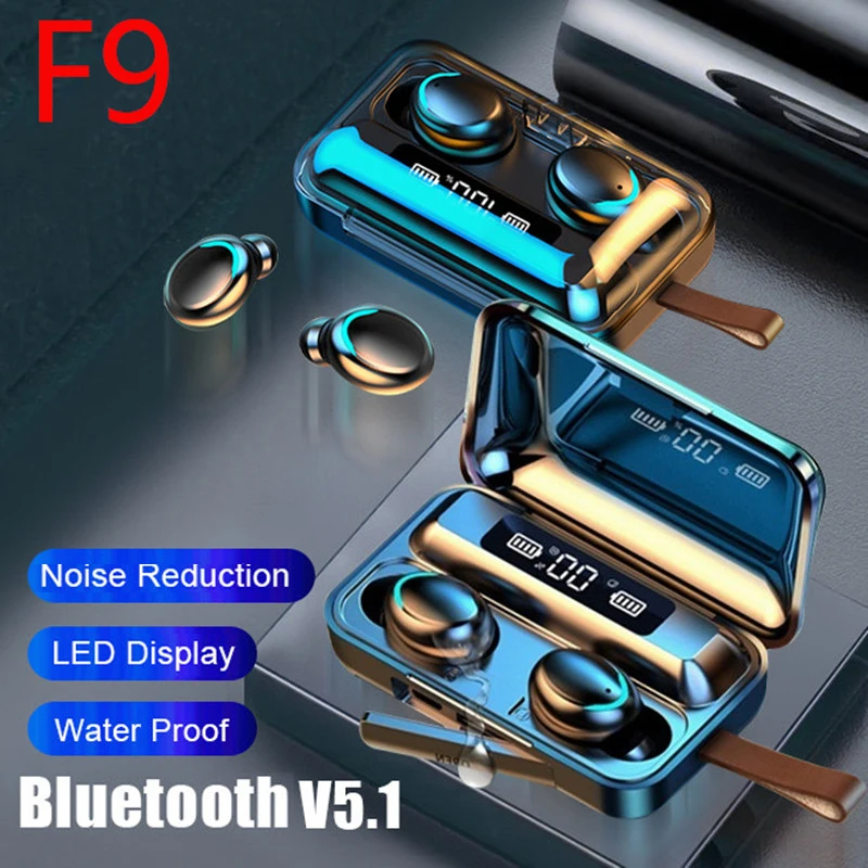 F9 Wireless Bluetooth headphone IPX7 HiFi stereo Bluetooth noise-cancelling earplugs waterproof with Mic charging box PK Pro6 I7
F9 Wireless Bluetooth headphone IPX7 HiFi stereo Bluetooth noise-cancelling earplugs waterproof with Mic charging box PK Pro6 I7