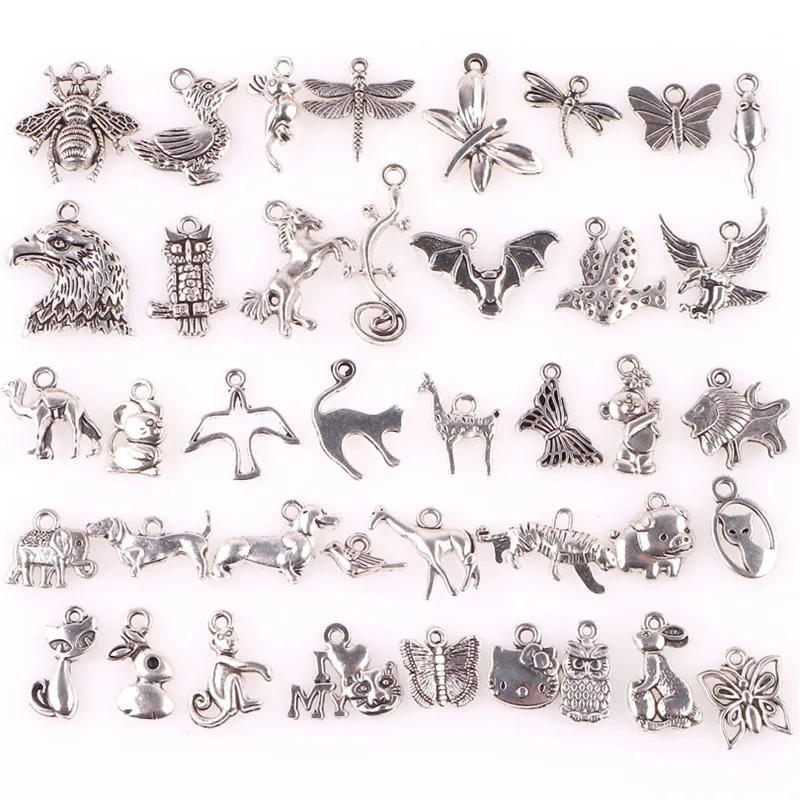 Antique Silver Alloy Mix Small Animals Shape Charms Pendant Accessories Jewelry DIY Making Earrings Necklace Metal Materials
Antique Silver Alloy Mix Small Animals Shape Charms Pendant Accessories Jewelry DIY Making Earrings Necklace Metal Materials