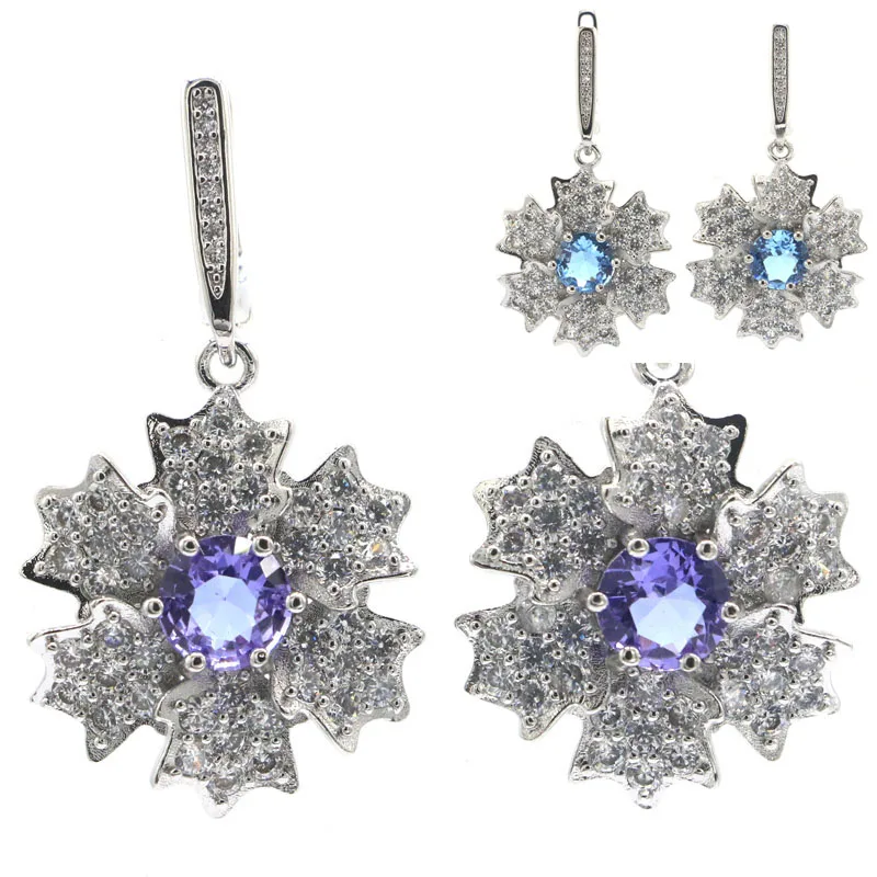 40x23mm Gorgeous snowflake shape Pink Morganite Changing Color Alexandrite Topaz White CZ Gift For Girls Silver Earrings
40x23mm Gorgeous snowflake shape Pink Morganite Changing Color Alexandrite Topaz White CZ Gift For Girls Silver Earrings