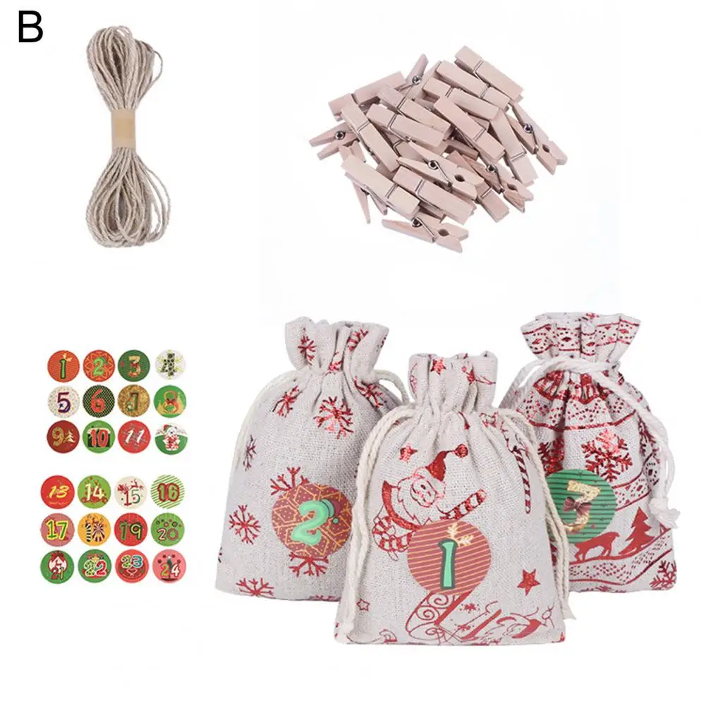 Delicate Wear-resistant Long-lasting Calendar Design Drawstring Present Pouch Fabric Gift Pouch Gift Bag 1 Set
Delicate Wear-resistant Long-lasting Calendar Design Drawstring Present Pouch Fabric Gift Pouch Gift Bag 1 Set