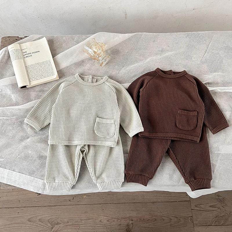 MILANCEL New Spring Baby Clothes Set Toddler Solid Waffle Sweatshirt Suit Infant Girls Outwear
MILANCEL New Spring Baby Clothes Set Toddler Solid Waffle Sweatshirt Suit Infant Girls Outwear