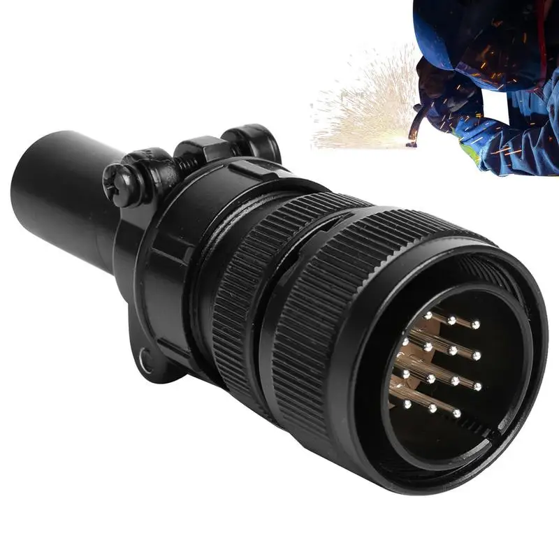Male Aviation Connector Aviation Plug Alloy Steel Anti Rust Multifunctional Cable Connector Wear Resistant 14 Pin Connector
Male Aviation Connector Aviation Plug Alloy Steel Anti Rust Multifunctional Cable Connector Wear Resistant 14 Pin Connector