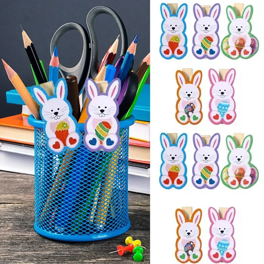10pcs Wooden Easter DIY Photo Clips Handmade Cartoon Rabbit Rabbit Wooden Photo Clip Birthday Easter Decoration Supplies
10pcs Wooden Easter DIY Photo Clips Handmade Cartoon Rabbit Rabbit Wooden Photo Clip Birthday Easter Decoration Supplies