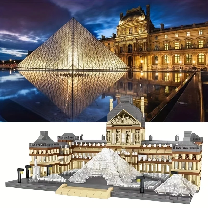 The First of The World's Four Museums - France's Louvre Building Blocks Three-dimensional Assembly Building Model Free Shipping
The First of The World's Four Museums - France's Louvre Building Blocks Three-dimensional Assembly Building Model Free Shipping
