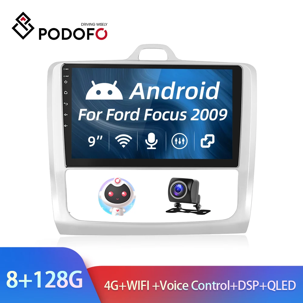 Podofo для Ford Focus 2009 Classic 8G 128G автомобильное радио 2 Dn Android 10,0 Авто Carplay 9 дюймов GPS 4G WIFI Голосовое управление DSP QLED
Podofo для Ford Focus 2009 Classic 8G 128G автомобильное радио 2 Dn Android 10,0 Авто Carplay 9 дюймов GPS 4G WIFI Голосовое управление DSP QLED