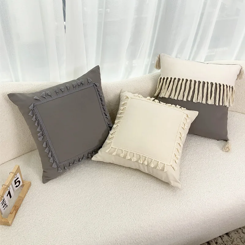 Nordic INS Style Throw Pillow Tassel Edge Cotton Linen High Quality Sofa Cushion Cover Pillow Case Home Decor Pillowcase
Nordic INS Style Throw Pillow Tassel Edge Cotton Linen High Quality Sofa Cushion Cover Pillow Case Home Decor Pillowcase