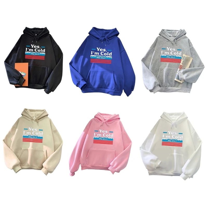 Women Yes Cold Me 24:7 Letters Funny Sweatshirt Long Sleeve Striped Graphic Hoodies Casual Loose Pullover Top Streetwear
Women Yes Cold Me 24:7 Letters Funny Sweatshirt Long Sleeve Striped Graphic Hoodies Casual Loose Pullover Top Streetwear