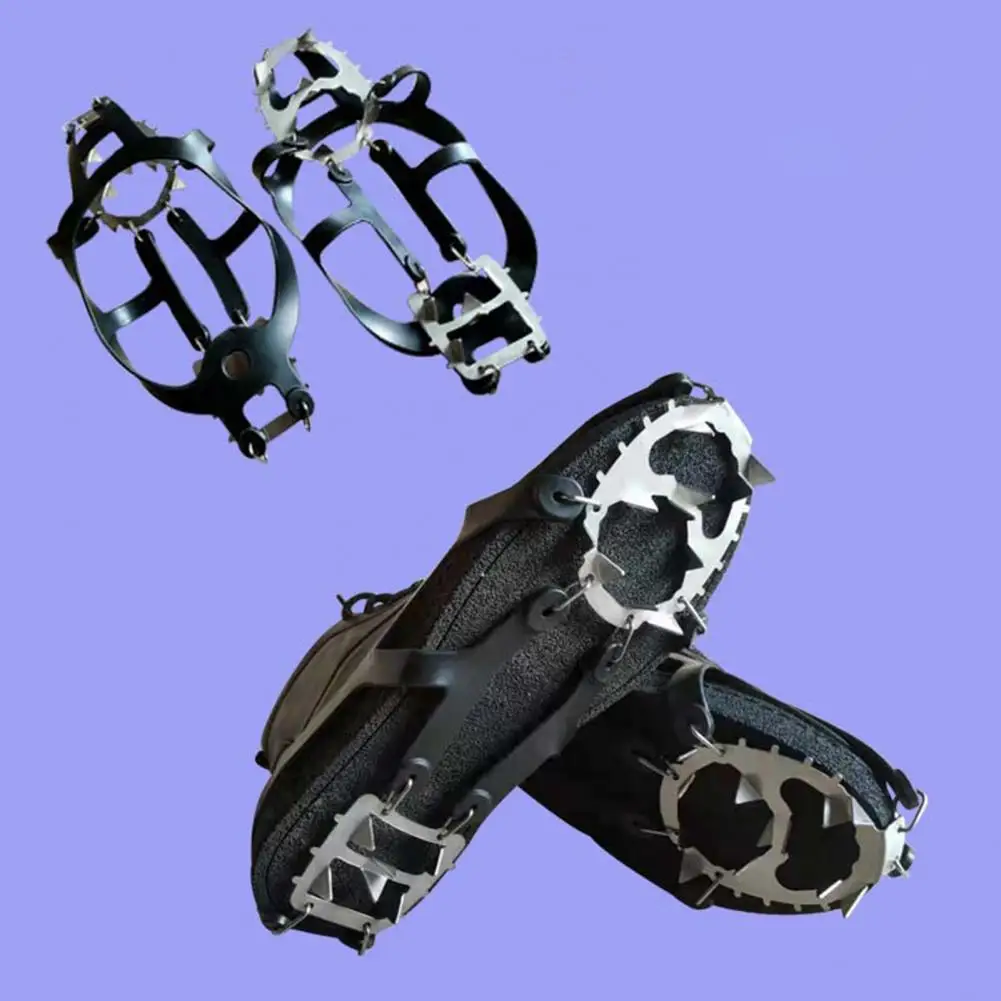 1 Pair 18 Teeth Crampons High Hardness Good Grip Anti-slip Stainless Steel Crampons Traction Cleats Outdoor
1 Pair 18 Teeth Crampons High Hardness Good Grip Anti-slip Stainless Steel Crampons Traction Cleats Outdoor