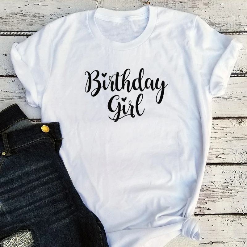 

Birthday Girl Shirt Custom Classic Graphic Tees Women Thanksgiving Birthday Tshirt Birthday Party 2022 New Fahion XL