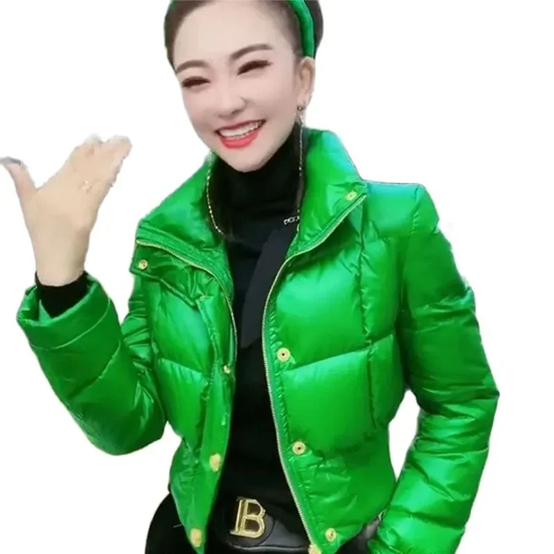 European American Fashion Short Cotton Coat Women Autumn Winter Jacket Green Slim Warm Down Cotton Outerwear Parkas Female Tops
European American Fashion Short Cotton Coat Women Autumn Winter Jacket Green Slim Warm Down Cotton Outerwear Parkas Female Tops