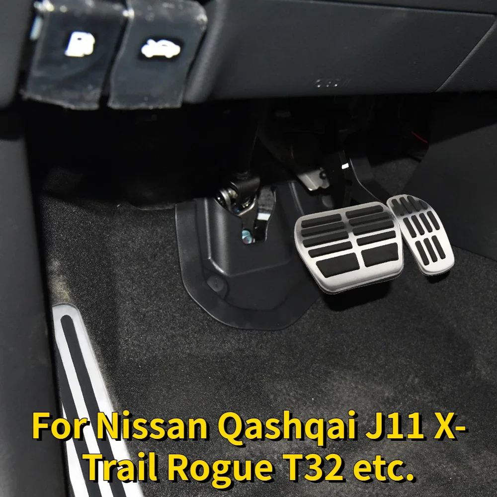 Накладки на педали газа и топлива из нержавеющей стали для Nissan Qashqai J11 X-Trail Rogue T32