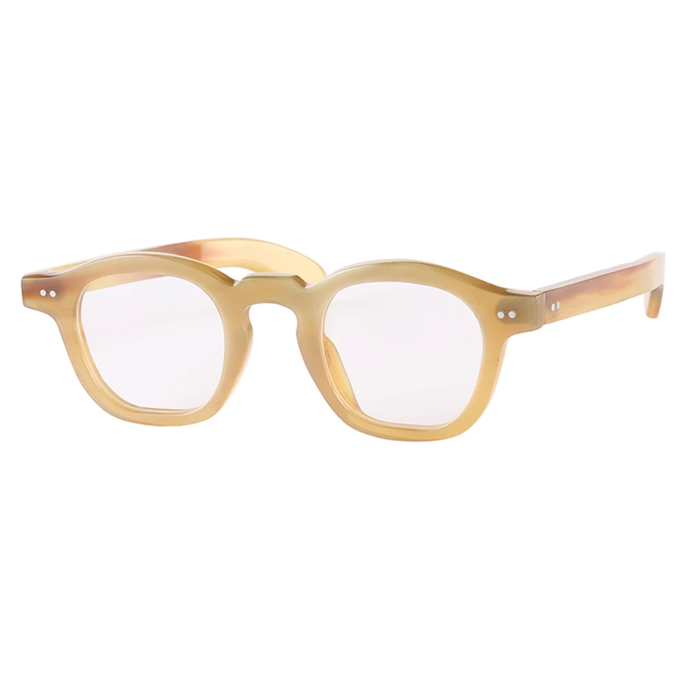Classic Brand Rivets Square Handmade Clear Transparent Jelly Yellow Honey Horn Sunglasses Optical Glasses Eyeglasses Frame
Classic Brand Rivets Square Handmade Clear Transparent Jelly Yellow Honey Horn Sunglasses Optical Glasses Eyeglasses Frame