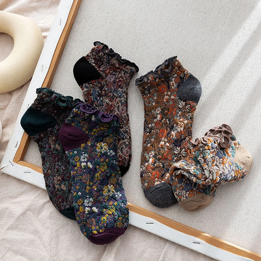 5 Pairs Retro Ruffles Cotton Women Ladies Socks Personality Harajuku Art Ruffled Edge Sock Spring Summer Short Cotton Socks
5 Pairs Retro Ruffles Cotton Women Ladies Socks Personality Harajuku Art Ruffled Edge Sock Spring Summer Short Cotton Socks