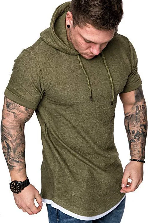 New Men's Casual Fashion Solid Hooded T-shirt 2023 Summer Casual Sports Short Sleeve T-shirt White black Asian Size
New Men's Casual Fashion Solid Hooded T-shirt 2023 Summer Casual Sports Short Sleeve T-shirt White black Asian Size