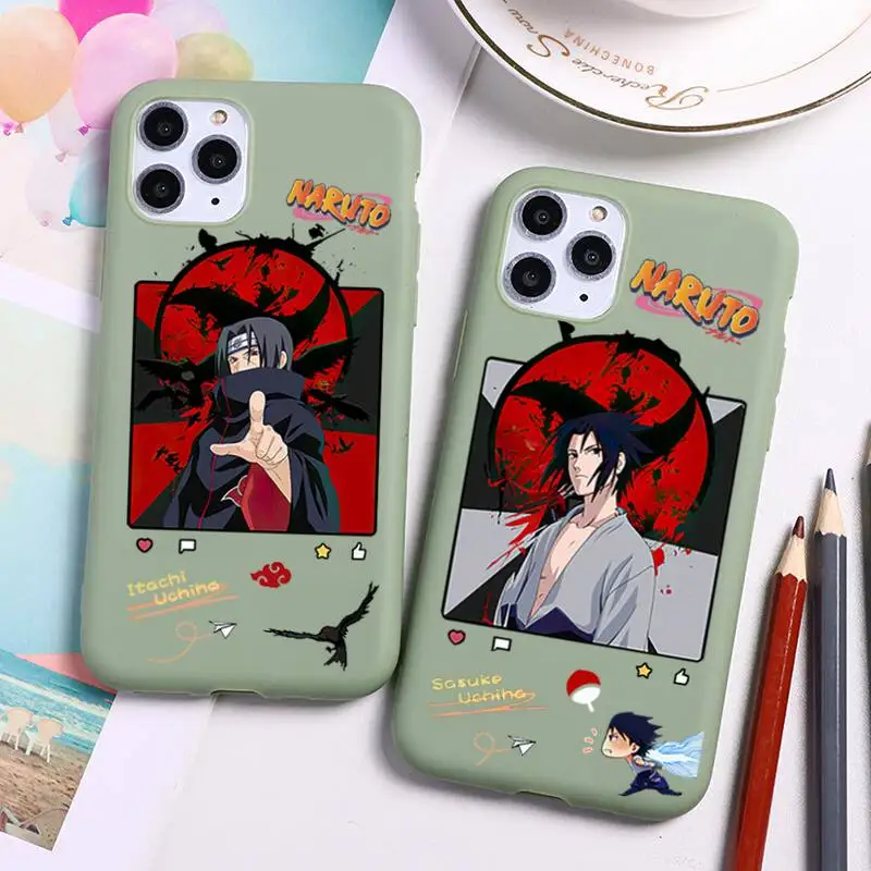 Naruto Uzumaki Uchiha Itachi Sasuke Phone Case For iphone 13 12 11 Pro Max Mini XS 8 7 6 6S Plus X SE 2020 XR Candy green cover
Naruto Uzumaki Uchiha Itachi Sasuke Phone Case For iphone 13 12 11 Pro Max Mini XS 8 7 6 6S Plus X SE 2020 XR Candy green cover