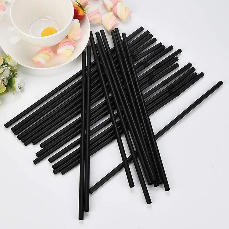 100/200Pcs Disposable Drinking Straws Black Plastic Straws Wedding Straws For Birthday Cocktail Straws Party Supplies 210*6mm
100/200Pcs Disposable Drinking Straws Black Plastic Straws Wedding Straws For Birthday Cocktail Straws Party Supplies 210*6mm