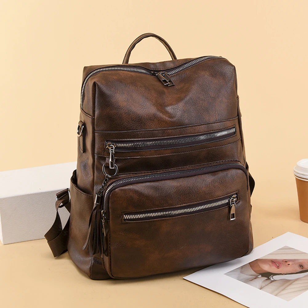 Unisex Backpack PU Leather Large Capacity School Bag Travel Anti Theft Rucksacks
Unisex Backpack PU Leather Large Capacity School Bag Travel Anti Theft Rucksacks