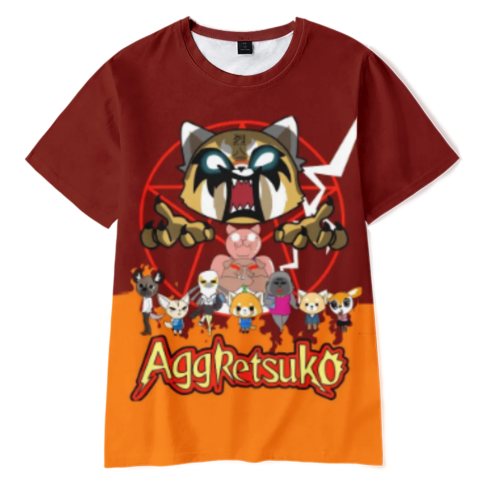Футболка Aggretsuko с мультяшным рисунком, унисекс, с круглым вырезом, для женщин и мужчин, летняя уличная одежда с коротким рукавом в стиле Харад...
Футболка Aggretsuko с мультяшным рисунком, унисекс, с круглым вырезом, для женщин и мужчин, летняя уличная одежда с коротким рукавом в стиле Харад...