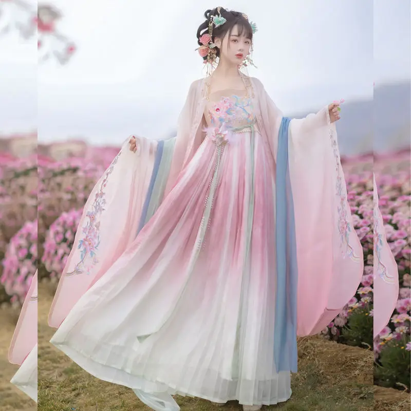 Женские китайские карнавальные костюмы Hanfu Yourqipao, древние женские сказочные костюмы, элегантное градиентное платье Hanfu
Женские китайские карнавальные костюмы Hanfu Yourqipao, древние женские сказочные костюмы, элегантное градиентное платье Hanfu