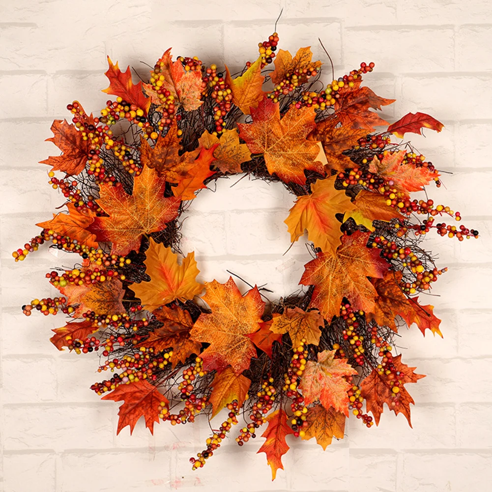 1pcs Christmas Maple Wreath Autumn Wreath Door Hanging Thanksgiving Decoration Garland Wreath Home Party Maple Leaf Wreath Decor
1pcs Christmas Maple Wreath Autumn Wreath Door Hanging Thanksgiving Decoration Garland Wreath Home Party Maple Leaf Wreath Decor