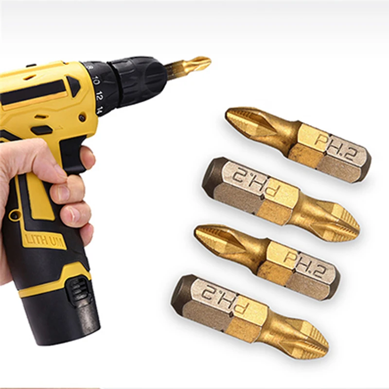 10pcs anti-skid titanium plated batches 25mm 1/4inch PH2 Magnetic screwdriver short batch S2 screw batches Electric Drill Bits
10pcs anti-skid titanium plated batches 25mm 1/4inch PH2 Magnetic screwdriver short batch S2 screw batches Electric Drill Bits
