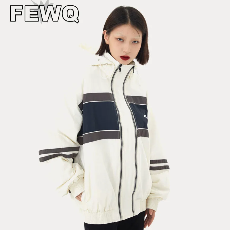 FEWQ American Men's Jackets Vintage Striped Stitching Color Male Coats Couple Hoodies Streetwear 2023 Spring Autumn New 24B1162
FEWQ American Men's Jackets Vintage Striped Stitching Color Male Coats Couple Hoodies Streetwear 2023 Spring Autumn New 24B1162