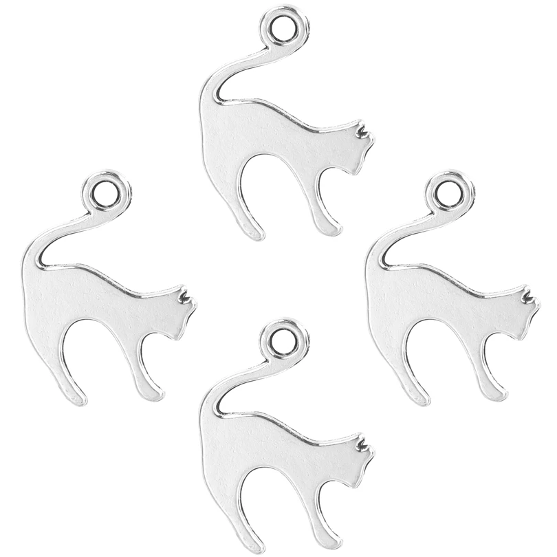 25pcs/Lot Fashion Silver Color Cat Charms Zinc Alloy Pendant For Men Women Diy Jewelry Making Handmade Accessories Wholesale
25pcs/Lot Fashion Silver Color Cat Charms Zinc Alloy Pendant For Men Women Diy Jewelry Making Handmade Accessories Wholesale