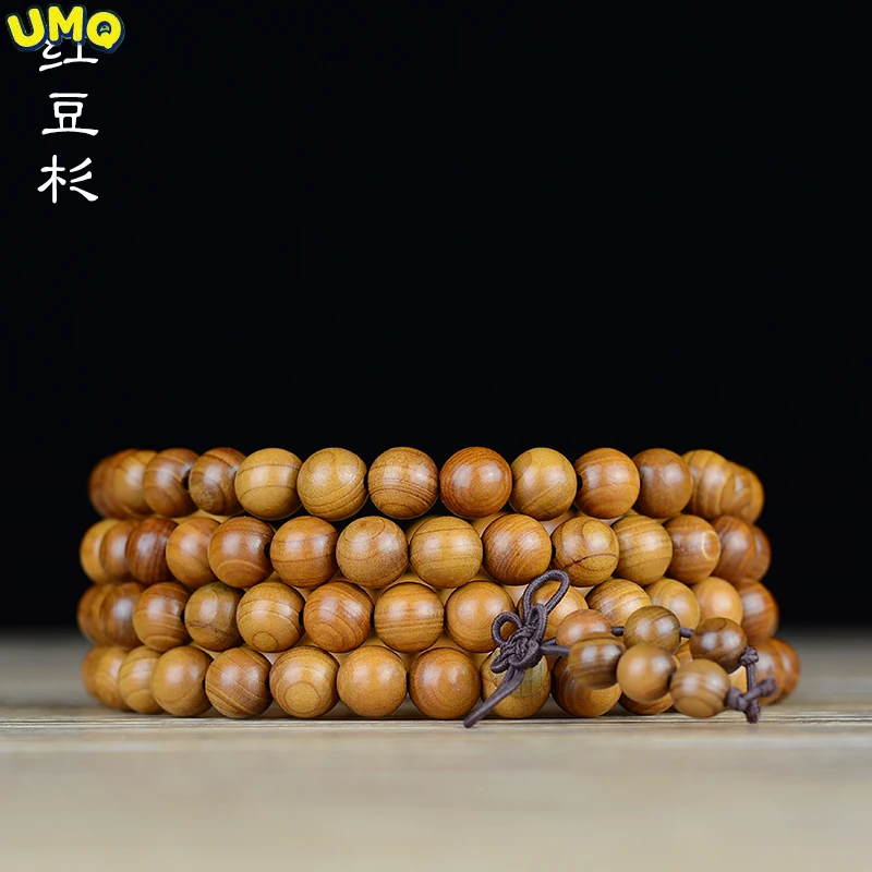Natural Yew Bracelet 108 Buddhist Beads Bracelet Wooden Stationery Jewelry Fashion Men and Women Lovers Jewelry Women Amulet
Natural Yew Bracelet 108 Buddhist Beads Bracelet Wooden Stationery Jewelry Fashion Men and Women Lovers Jewelry Women Amulet