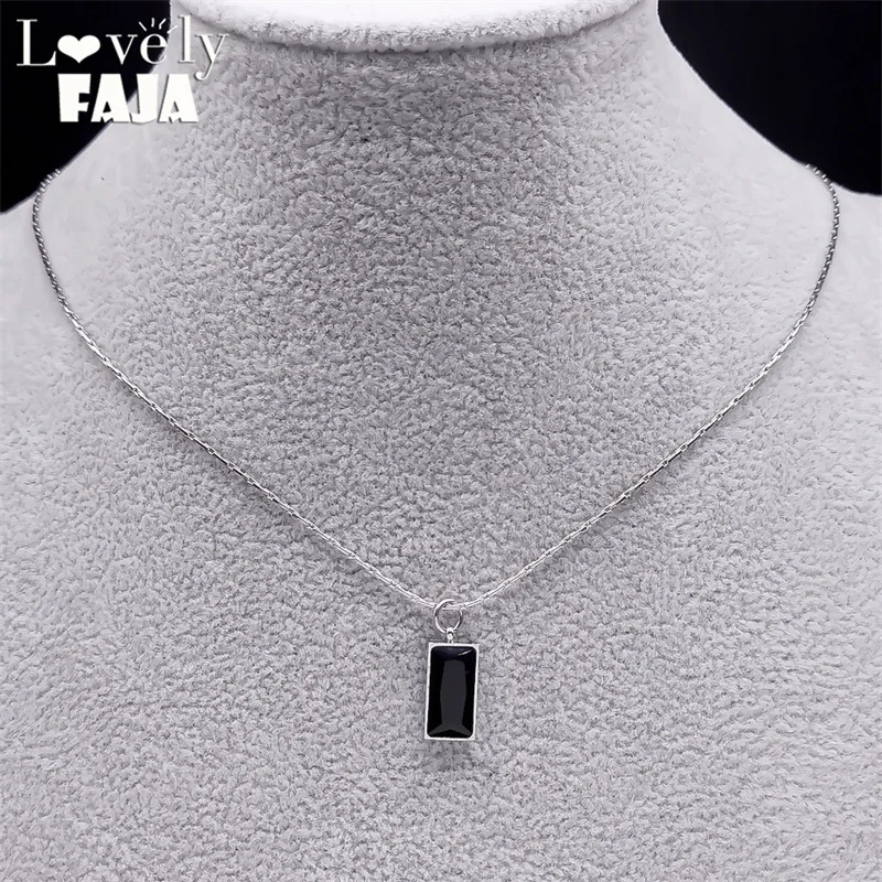 Goth Kpop Black Zircon Choker Necklace for Women Stainless Steel Korean Simple Clavicle Chain Necklaces Fashion Kpop Y2K Jewelry
Goth Kpop Black Zircon Choker Necklace for Women Stainless Steel Korean Simple Clavicle Chain Necklaces Fashion Kpop Y2K Jewelry