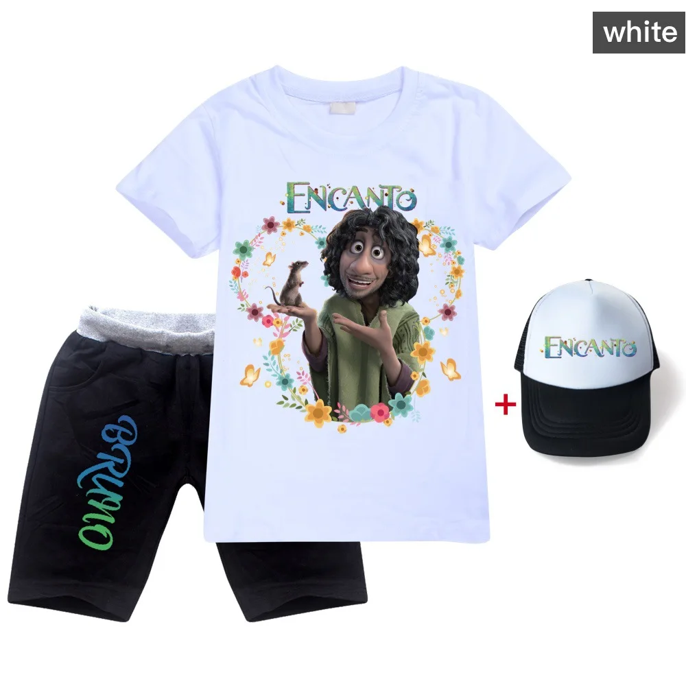 2022 Disney Summer Kids Girls T-Shirt + Shorts + Cap 3 Piece Set New Movie Encanto Print for Kids Boys Birthday Gifts
2022 Disney Summer Kids Girls T-Shirt + Shorts + Cap 3 Piece Set New Movie Encanto Print for Kids Boys Birthday Gifts