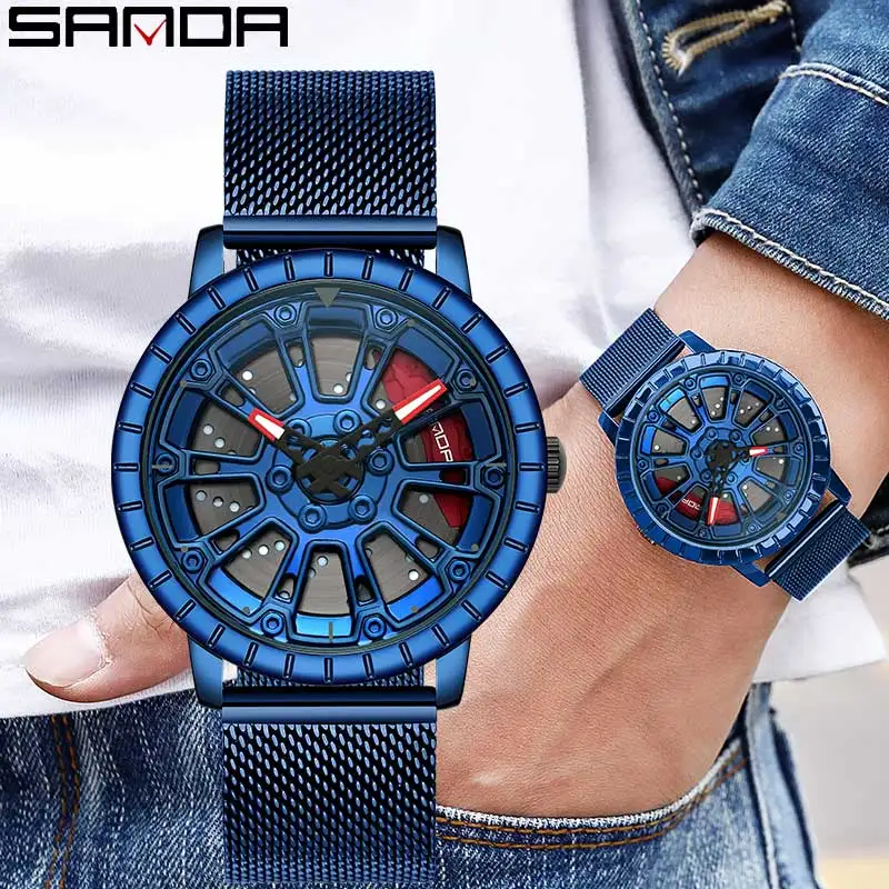 Hot Sell Fashion 360 Spinning 3D Car Wheel Rim Hub Men Quartz Watch Unique Racing Wheel Steel Wristwatch Relogio Masculino
Hot Sell Fashion 360 Spinning 3D Car Wheel Rim Hub Men Quartz Watch Unique Racing Wheel Steel Wristwatch Relogio Masculino