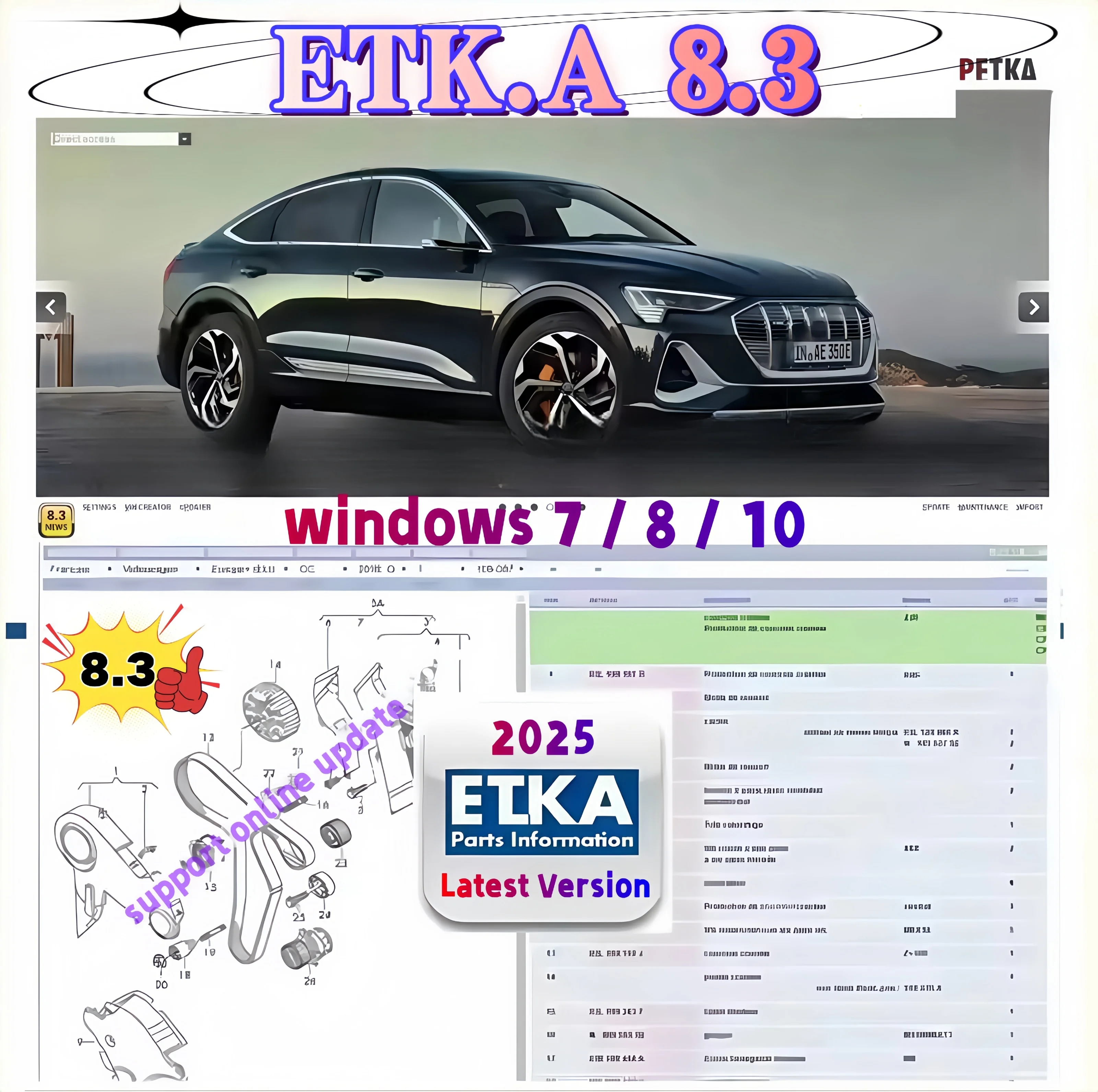 ETKA 8.3 + ELSAWIN 6.0: программное обеспечение для обслуживания автомобилей | Каталог электронных компонентов для VW/AUDI/SEAT/SKODA
ETKA 8.3 + ELSAWIN 6.0: программное обеспечение для обслуживания автомобилей | Каталог электронных компонентов для VW/AUDI/SEAT/SKODA