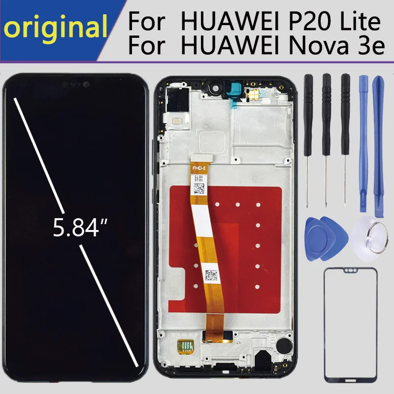 original For 5.84 Inch pantalla huawei P20 lite lcd With Frame For HUAWEI P20 Lite Display ANE-LX1 ANE-LX3 Nova 3e Touch screen 
original For 5.84 Inch pantalla huawei P20 lite lcd With Frame For HUAWEI P20 Lite Display ANE-LX1 ANE-LX3 Nova 3e Touch screen