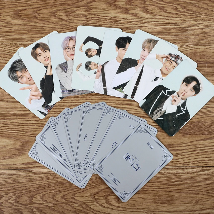 Новые карты Kpop Bangtan Boys 5 собрание 2019 одинаковые мини фотокарты члены ломо карты премиум фотографии для поклонников коллекционные изображени...
Новые карты Kpop Bangtan Boys 5 собрание 2019 одинаковые мини фотокарты члены ломо карты премиум фотографии для поклонников коллекционные изображени...