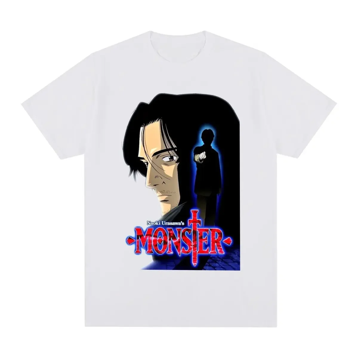 Naoki urasawa монстр винтажная Женская Футболка Harajuku хлопковая Мужская футболка новая