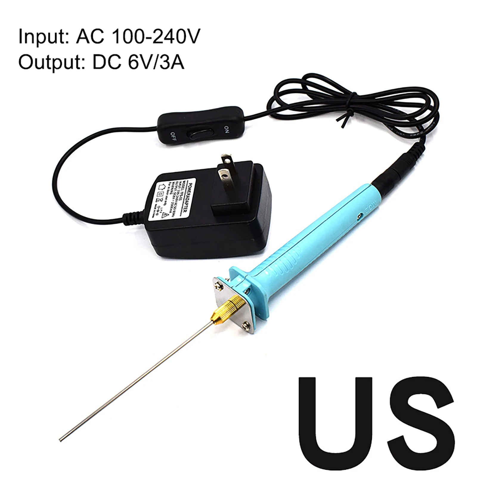 1pc Cutting Pen 100mm 15W 2mm 300° Blue Handle Electronic Adapter For Low-density Foam Film Cutting Convenient
1pc Cutting Pen 100mm 15W 2mm 300° Blue Handle Electronic Adapter For Low-density Foam Film Cutting Convenient