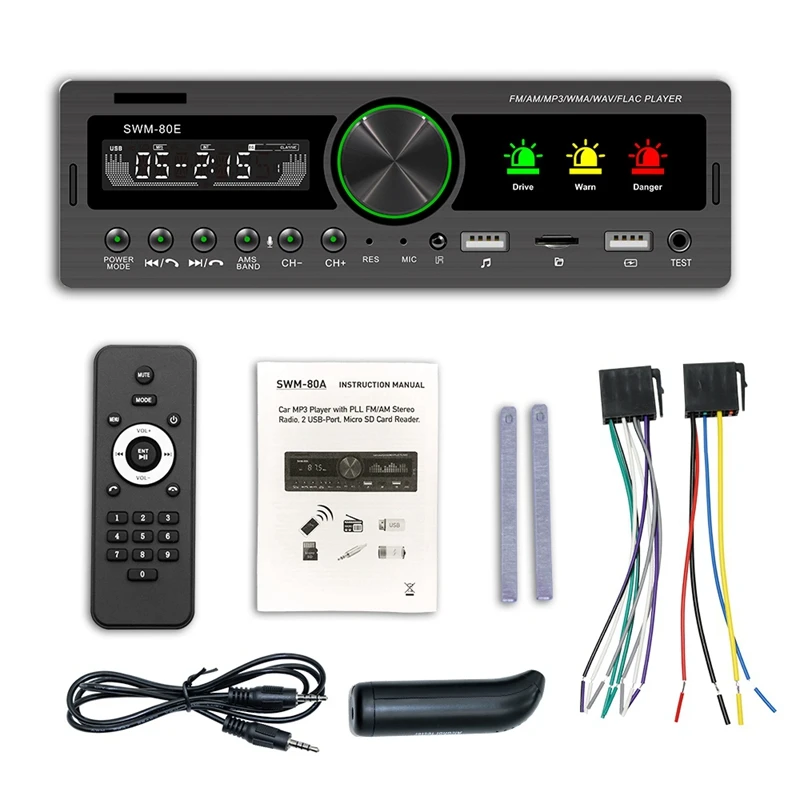 Автомобильный mp3-плеер 1 DIN, мультимедийный плеер с Bluetooth, радио, автомобильный стерео радиоприемник, аудио, автомобильная электроника SWM-80E
Автомобильный mp3-плеер 1 DIN, мультимедийный плеер с Bluetooth, радио, автомобильный стерео радиоприемник, аудио, автомобильная электроника SWM-80E
