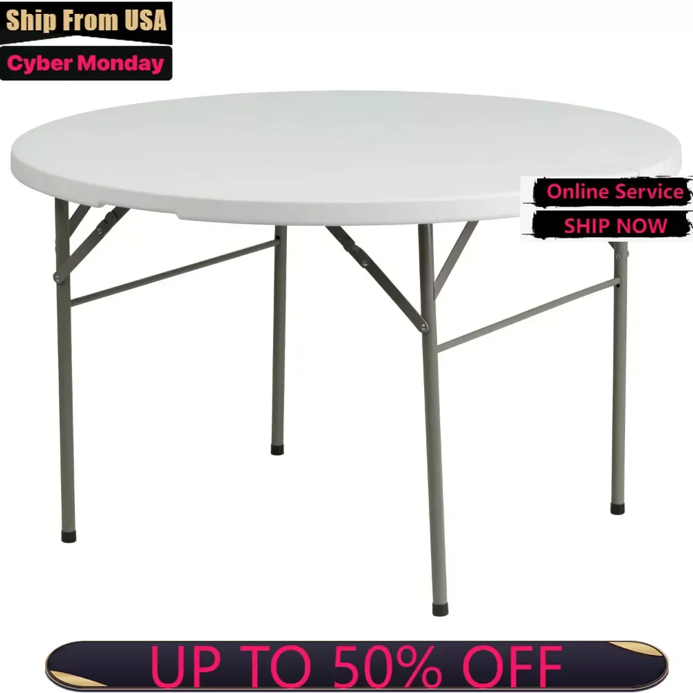 4-Foot Round Bi-Fold Granite White Plastic Banquet and Event Folding Table with Carrying Handle
4-Foot Round Bi-Fold Granite White Plastic Banquet and Event Folding Table with Carrying Handle