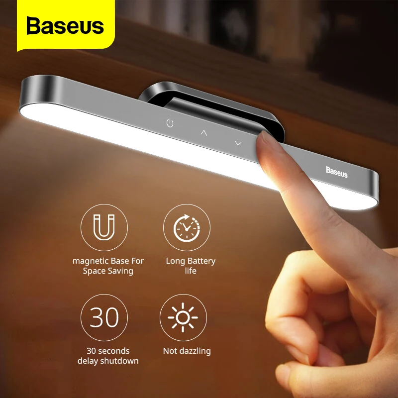 Baseus LED Table Lamp Magnetic Desk Lamp Hanging Wireless Touch Night Light for Study Reading Lamp Stepless Dimming USB Light
Baseus LED Table Lamp Magnetic Desk Lamp Hanging Wireless Touch Night Light for Study Reading Lamp Stepless Dimming USB Light