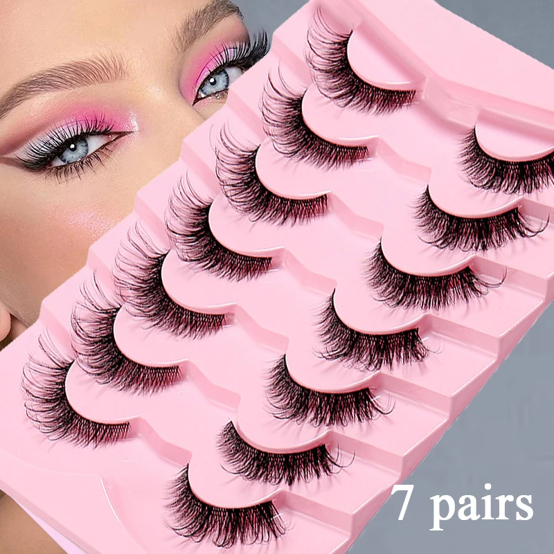 7 Pairs Cat Eye Eyelashes Lash Extension Cross Long 3D Winged End Elongated Natural Manga Reusable Charm Sexy False Eyelashes
7 Pairs Cat Eye Eyelashes Lash Extension Cross Long 3D Winged End Elongated Natural Manga Reusable Charm Sexy False Eyelashes