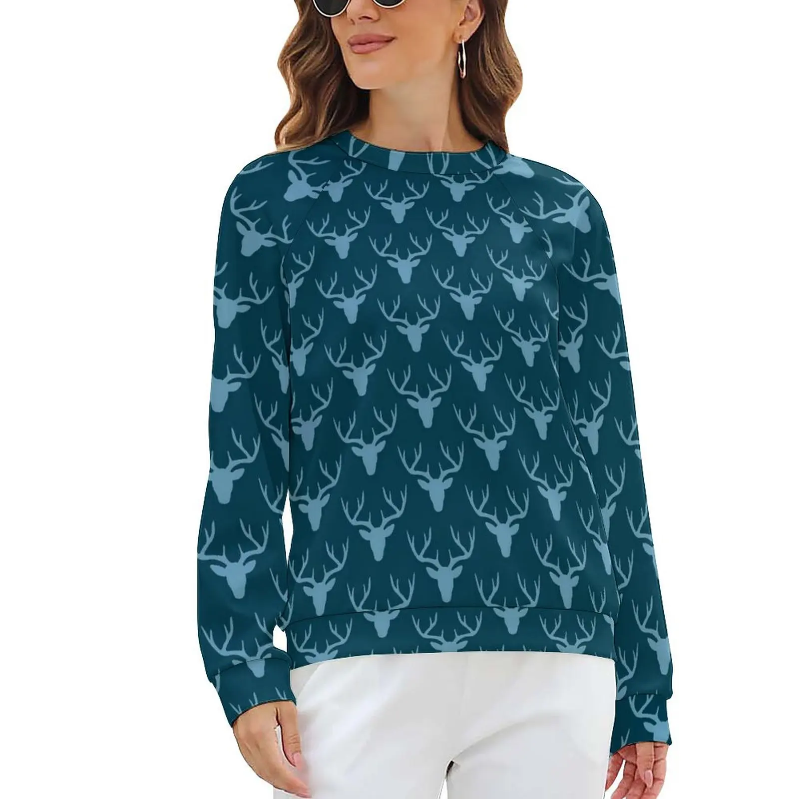 Deer Head Silhouette Hoodies Female Blue Animal Korean Fashion Casual Hoodie Long Sleeve Cute Custom Clothing Big Size
Deer Head Silhouette Hoodies Female Blue Animal Korean Fashion Casual Hoodie Long Sleeve Cute Custom Clothing Big Size