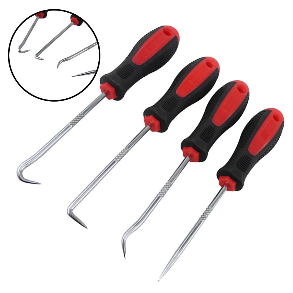 4 Pcs Long Pick & Hook Tool Gasket Puller Pick Tools For Removing Car Auto Oil Seal O-Ring Seal Puller Remover Maintenance Tools
4 Pcs Long Pick & Hook Tool Gasket Puller Pick Tools For Removing Car Auto Oil Seal O-Ring Seal Puller Remover Maintenance Tools