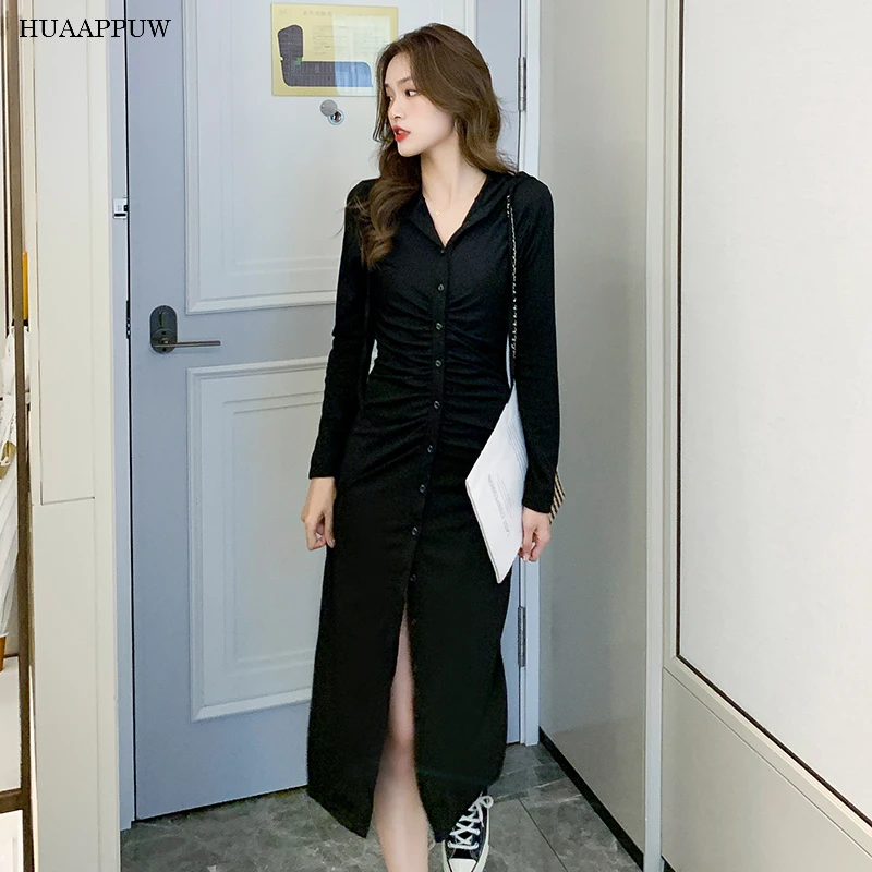 Fashion Black Commuter Hooded Dress Women's 2022 Spring New Waist Pleated Slim Fit Slim Long Sleeve Dresses
Fashion Black Commuter Hooded Dress Women's 2022 Spring New Waist Pleated Slim Fit Slim Long Sleeve Dresses