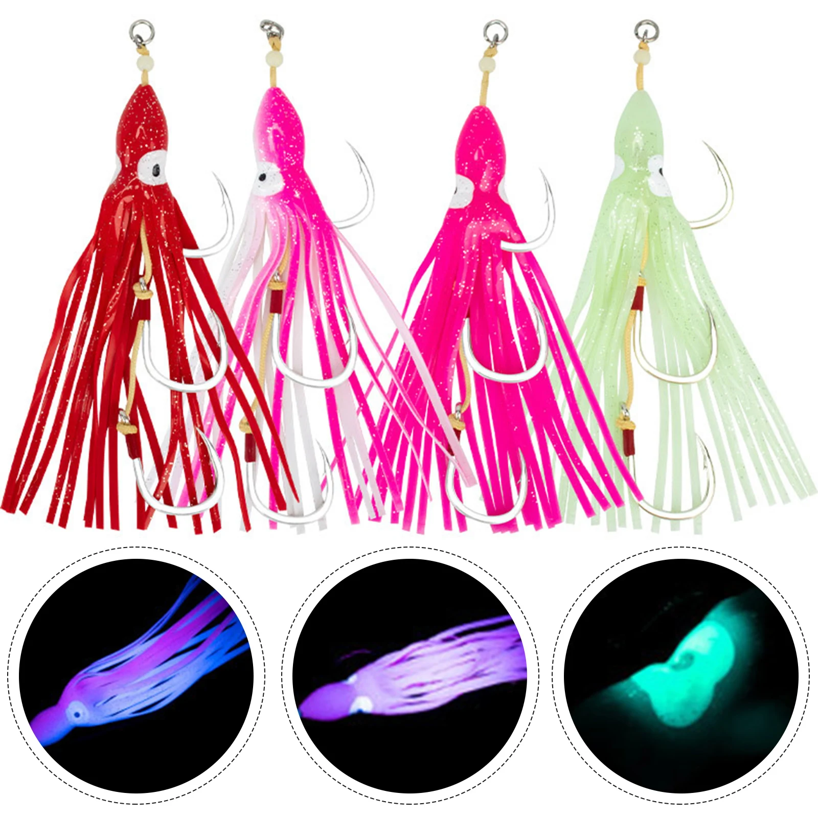1PC Jigging Hook Octopus Fishing Soft Lure Trolling Jig Rubber Squid Skirt Artificia With 3 Larger Hook Fishing Tackle Accessory
1PC Jigging Hook Octopus Fishing Soft Lure Trolling Jig Rubber Squid Skirt Artificia With 3 Larger Hook Fishing Tackle Accessory